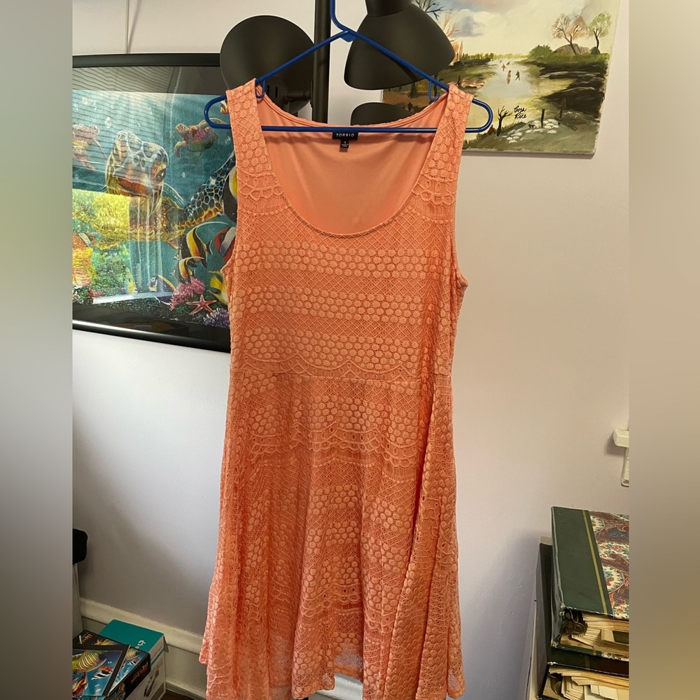 Peach torrid Aline dress